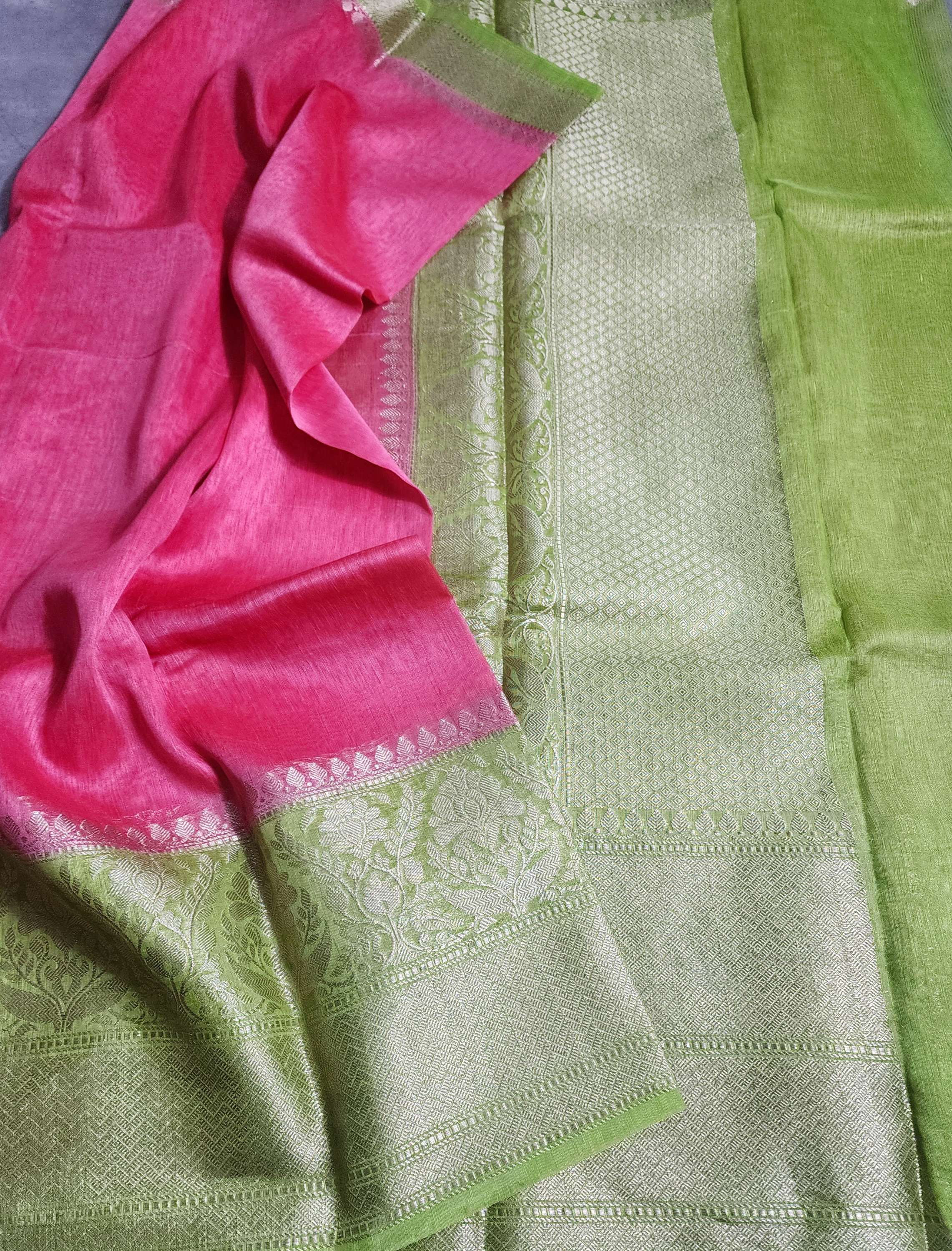 Soft Organza-Linen Saree