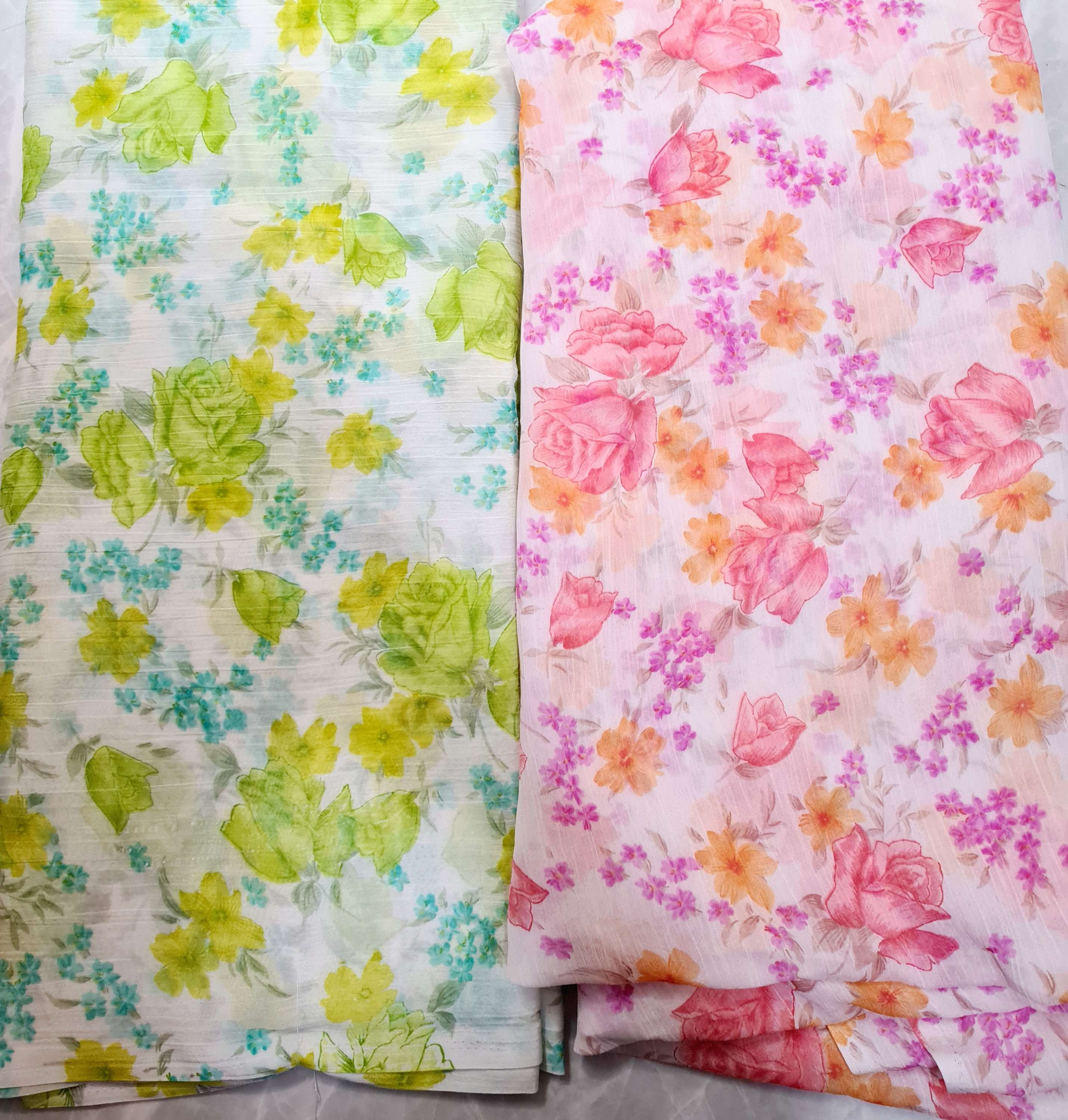 Crinkled Chiffon Saree