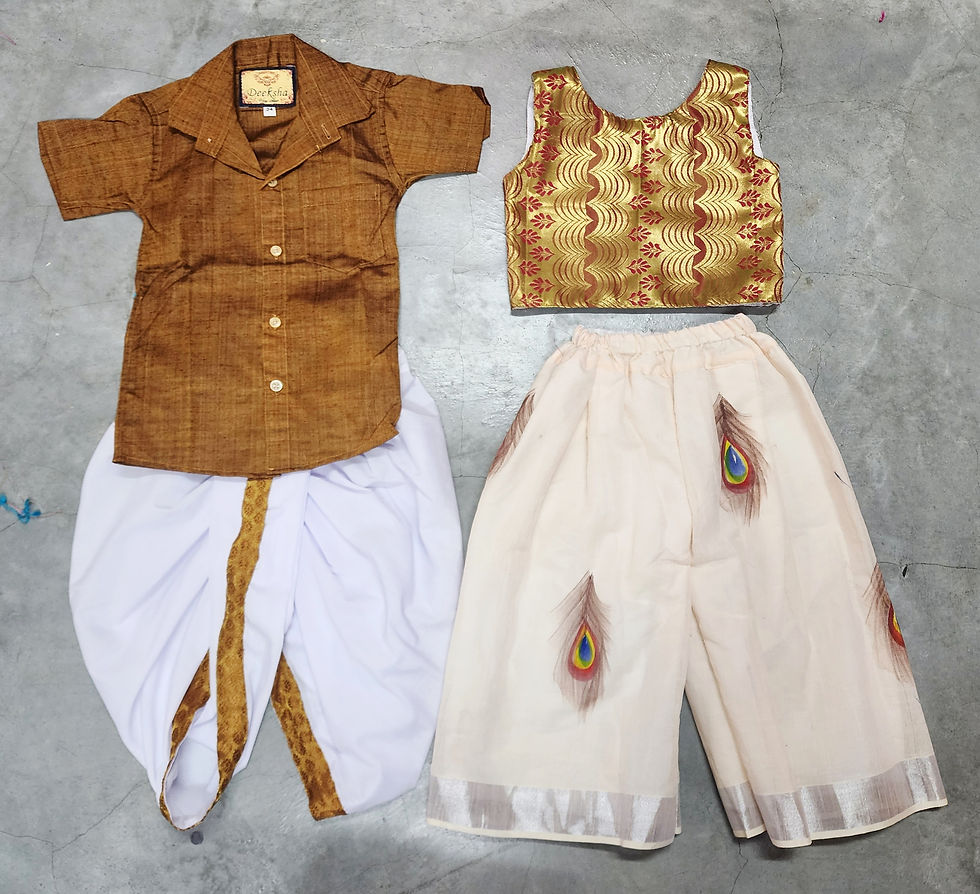 Thumbnail: Hand Painted Kerala Cotton Plazzo sets 