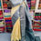 Thumbnail: Silver Zari Soft Semi-Kanchi Silk Saree 