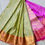 Thumbnail: Floral Design CopperZari Soft Silk Saree 