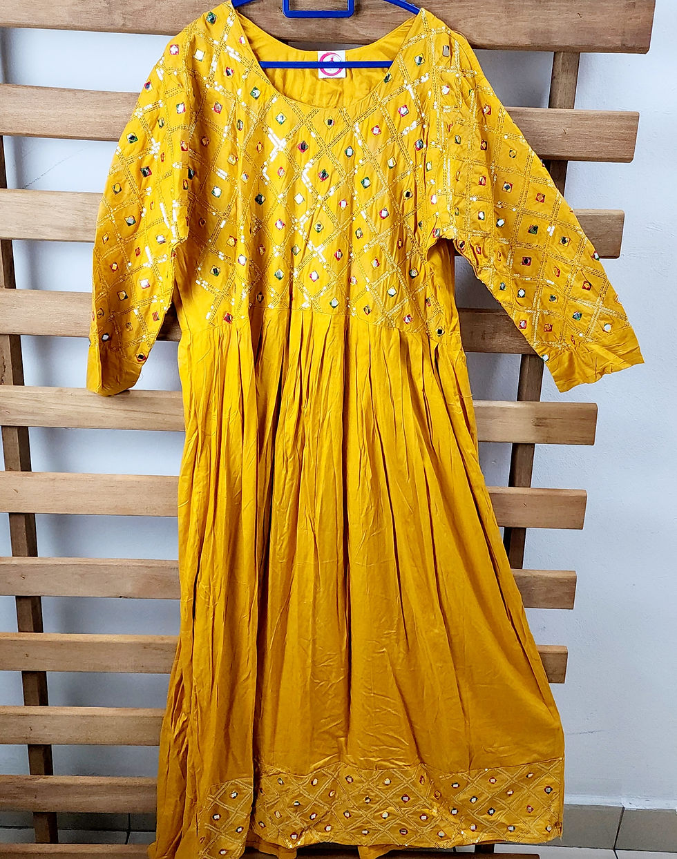 Thumbnail: Multi-Colour Threadwork Anarakali Dress 