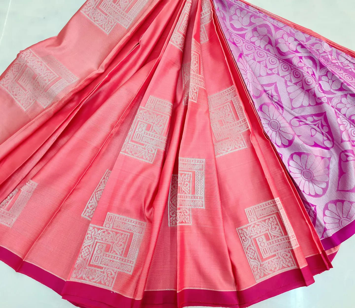 Super Siover Zari Soft Silk Saree