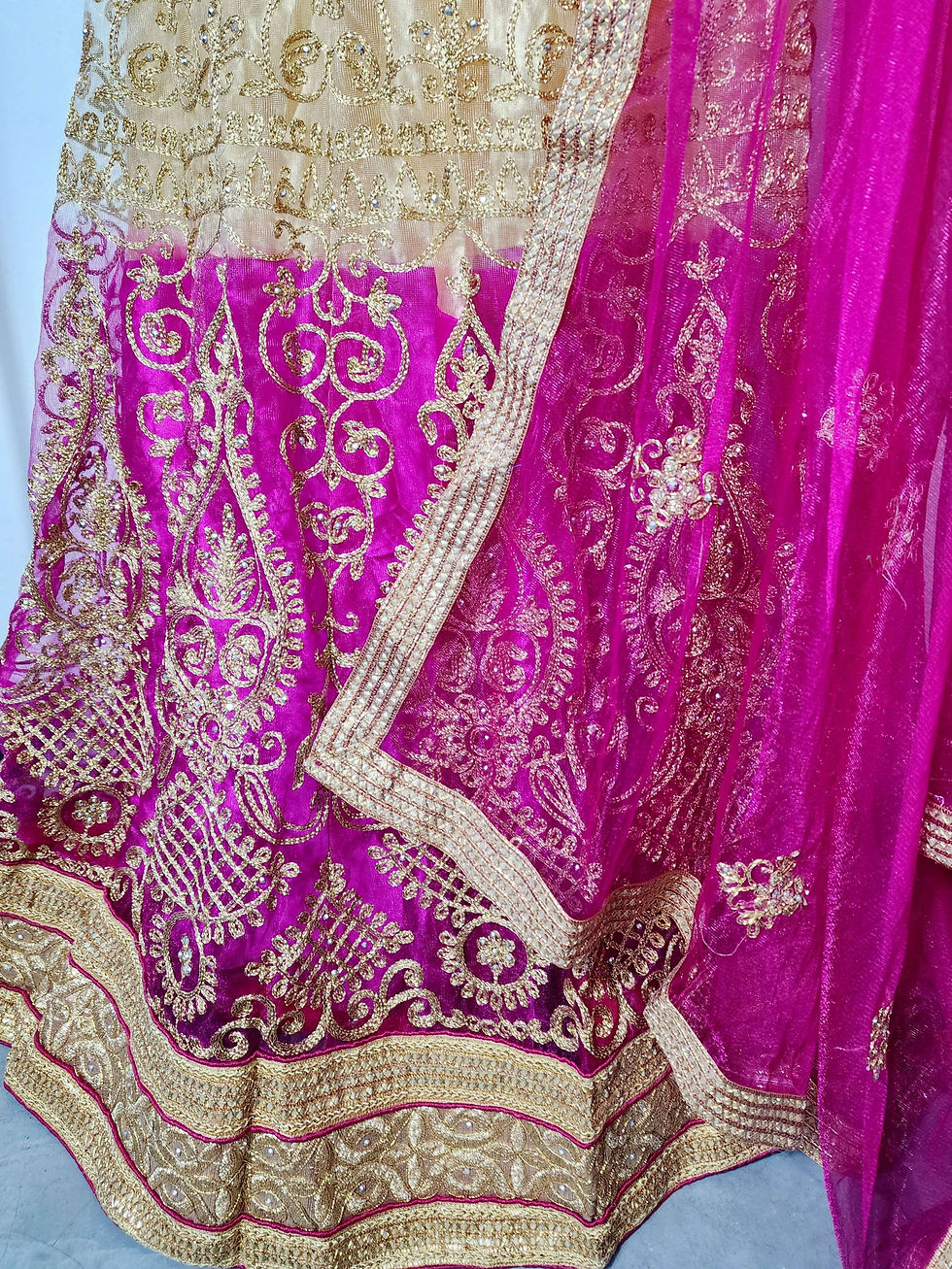 Thumbnail: Soft Net Lehenga Set