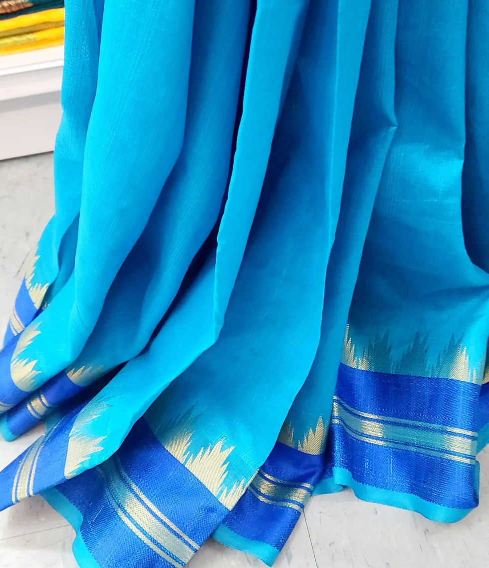 Thumbnail: Soft Temple Jute Saree