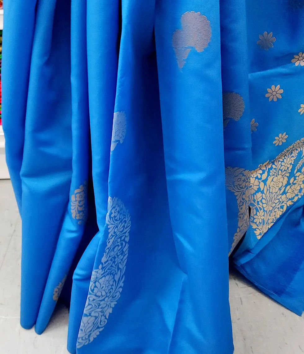 Thumbnail: Silver and Gold Soft Pattu Saree