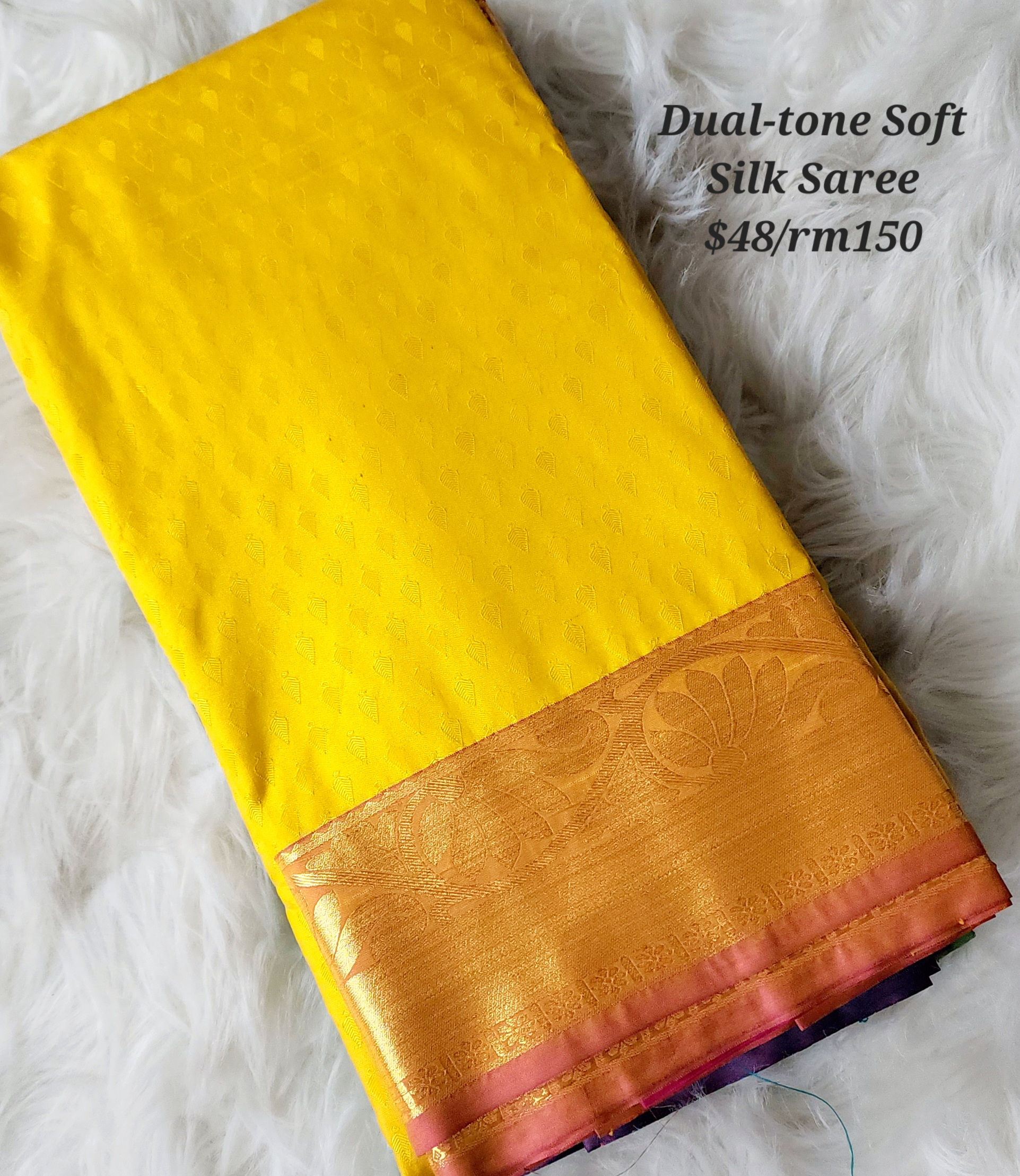 Dual-tone Soft Silk Saree 