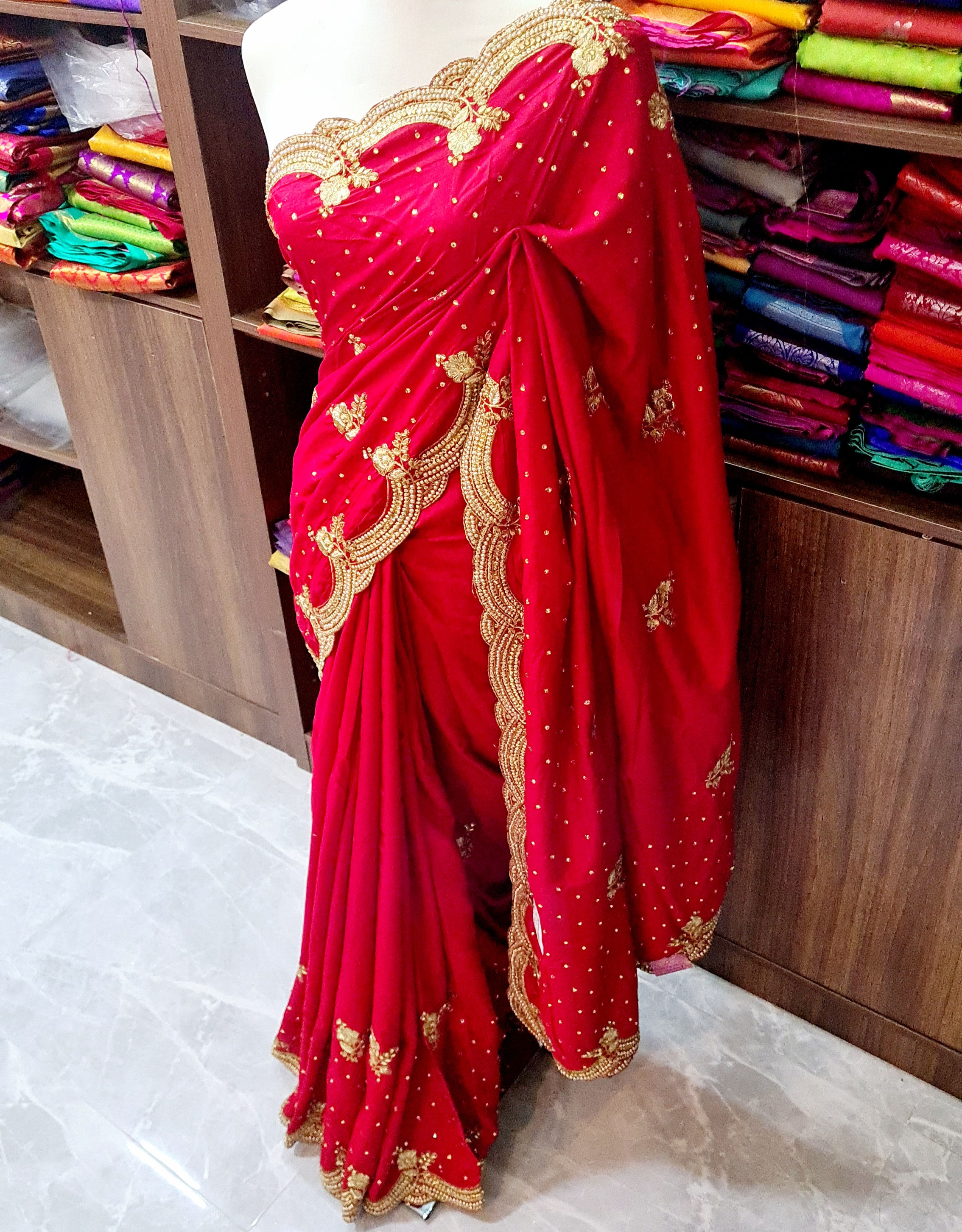 PearlWork Georgette Saree 