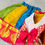 Thumbnail: Multi-Colour Soft Silk Back Bow Pavadai Set 
