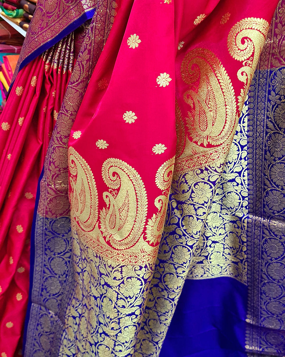 Thumbnail: Small ButtaWork Satin-Silk (Red w Purple)