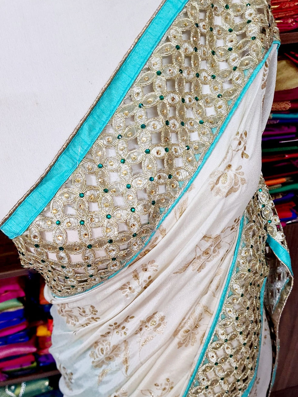 Thumbnail: Partly sarees with beads & Stones
