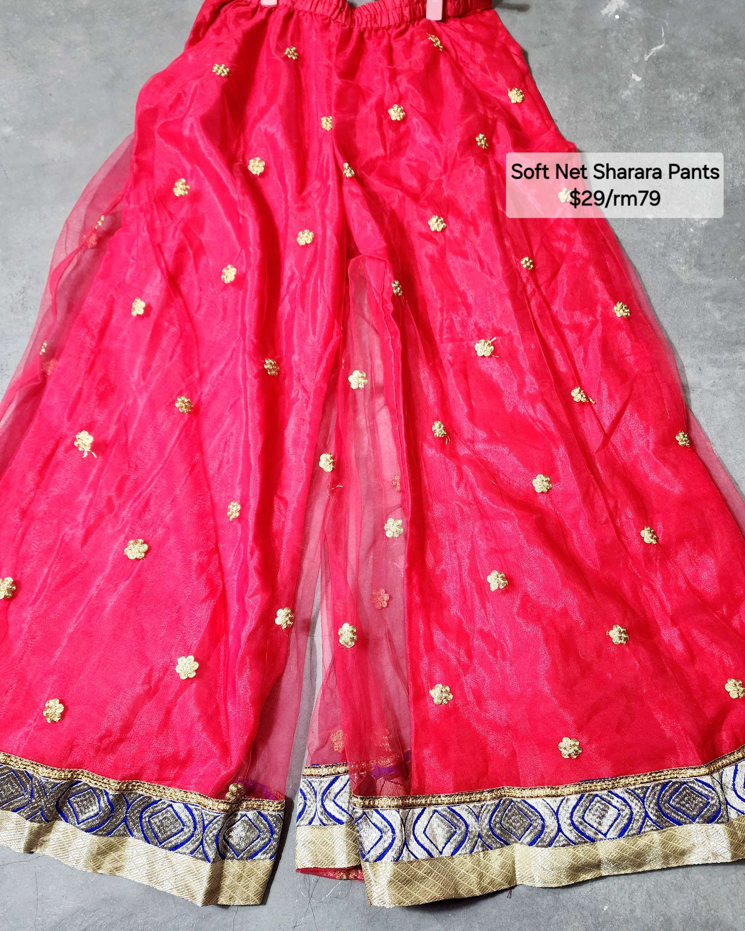 Soft Net Sharara Pants