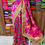 Thumbnail: Gujarati Design Embroidered Reception Saree