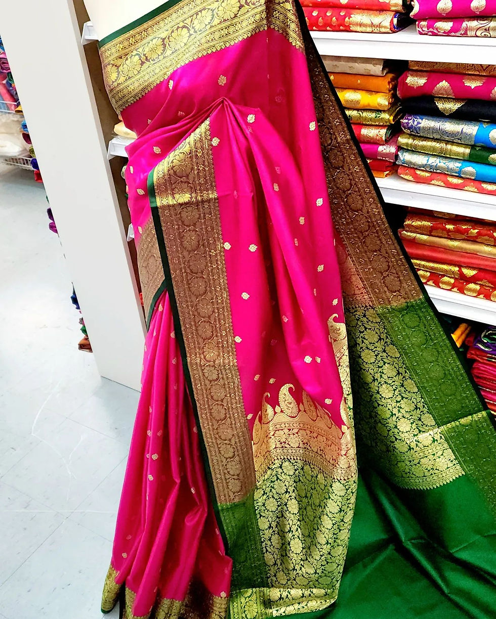 Thumbnail: Banarasi Satin-Silk Saree