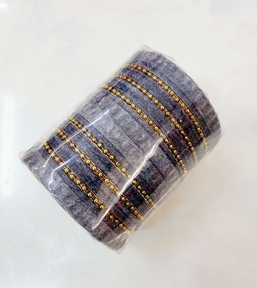 Thumbnail: Velvet & Beads Bangle