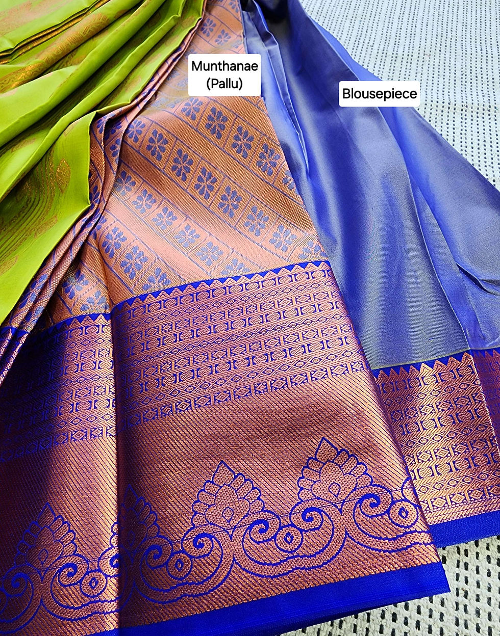 Thumbnail: CopperZari Dual-tone Soft Silk Saree 