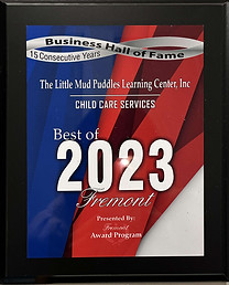 "Best of Fremont Child Care Services awarded Business Hall of Fame for 15th consecutive year"