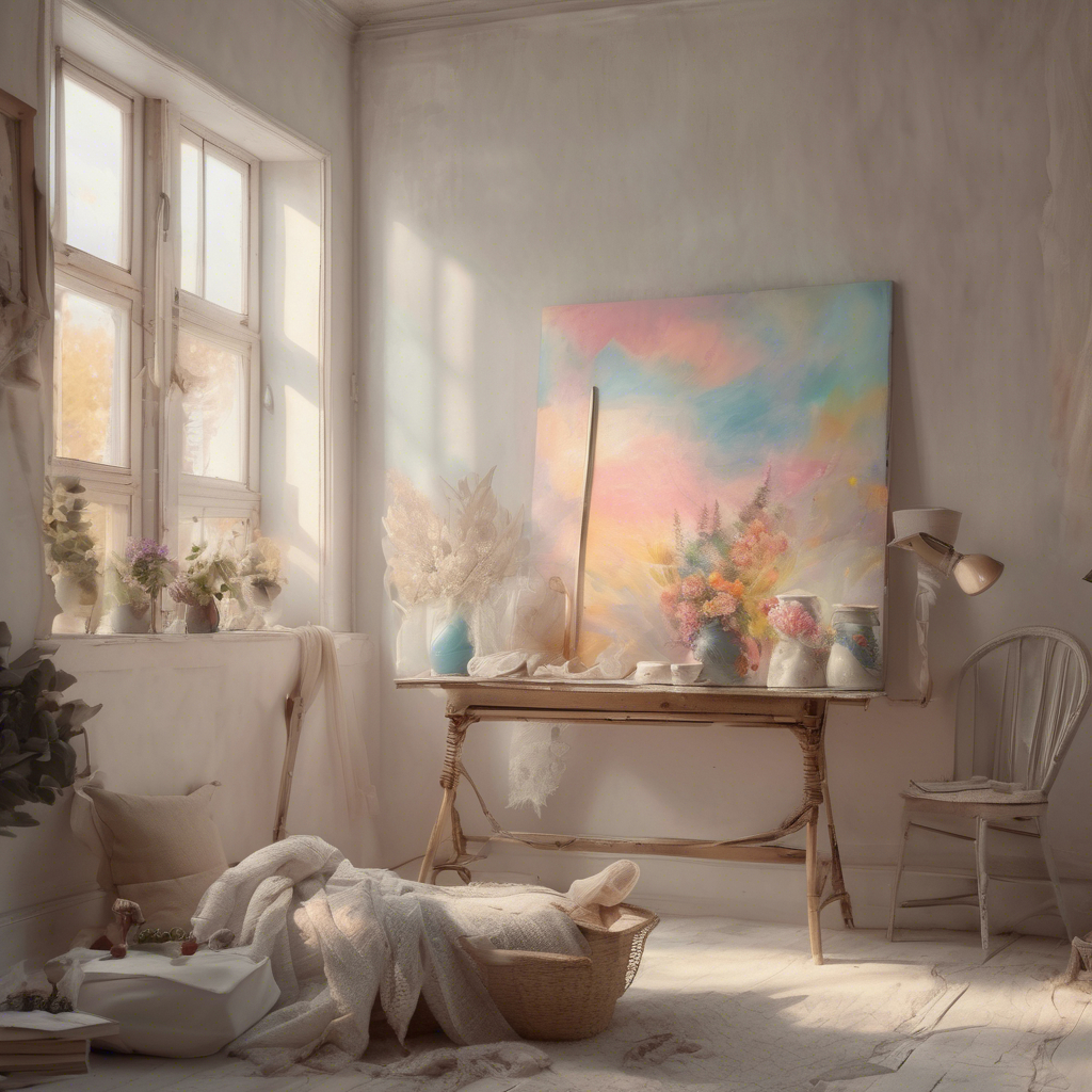 Paintings light colors