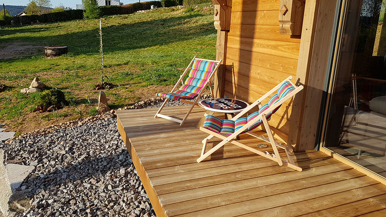 EXTERIEUR CHALET DU COSTET TERRASSE