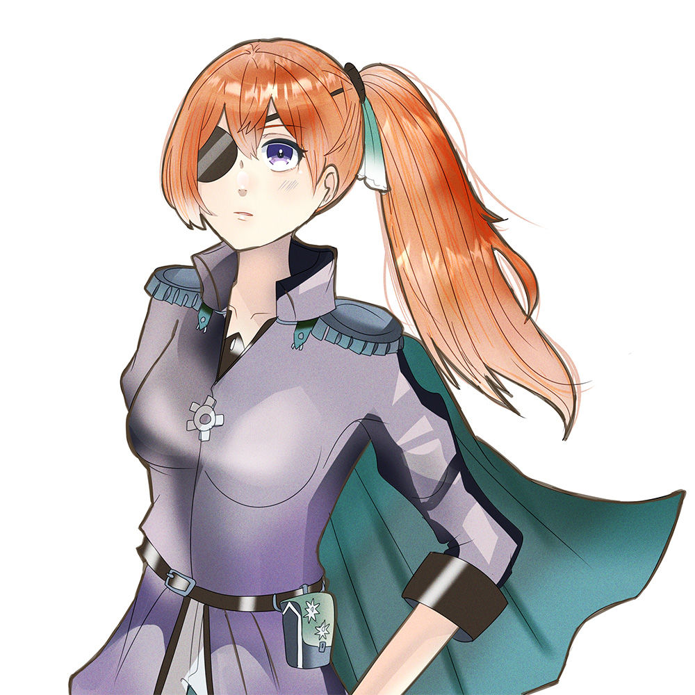 眼帯女子立ち絵