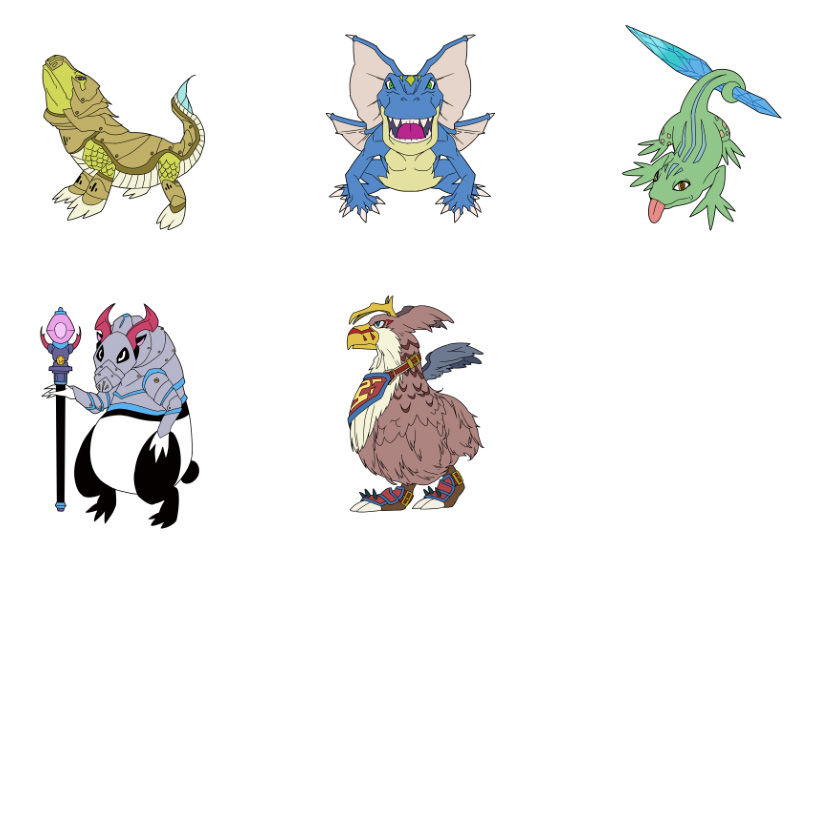 サムネイル： ゲーム　素材　イラスト　キャラ　ファンタジー