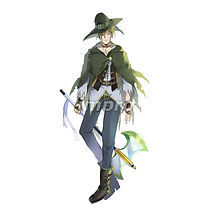 斧使いの男性　キャラクター　立ち絵