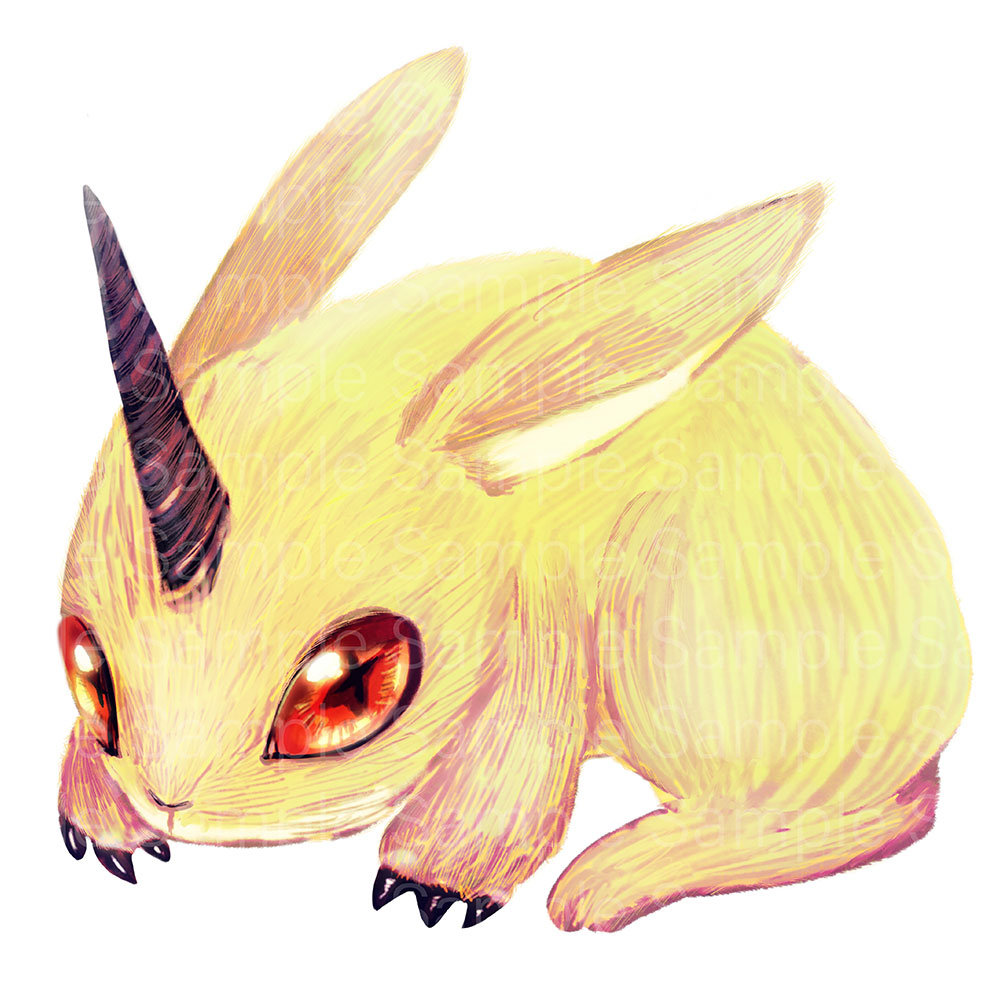 モンスター素材 ツノ付きウサギ アルミラージ 無料 有料 ゲーム素材impro