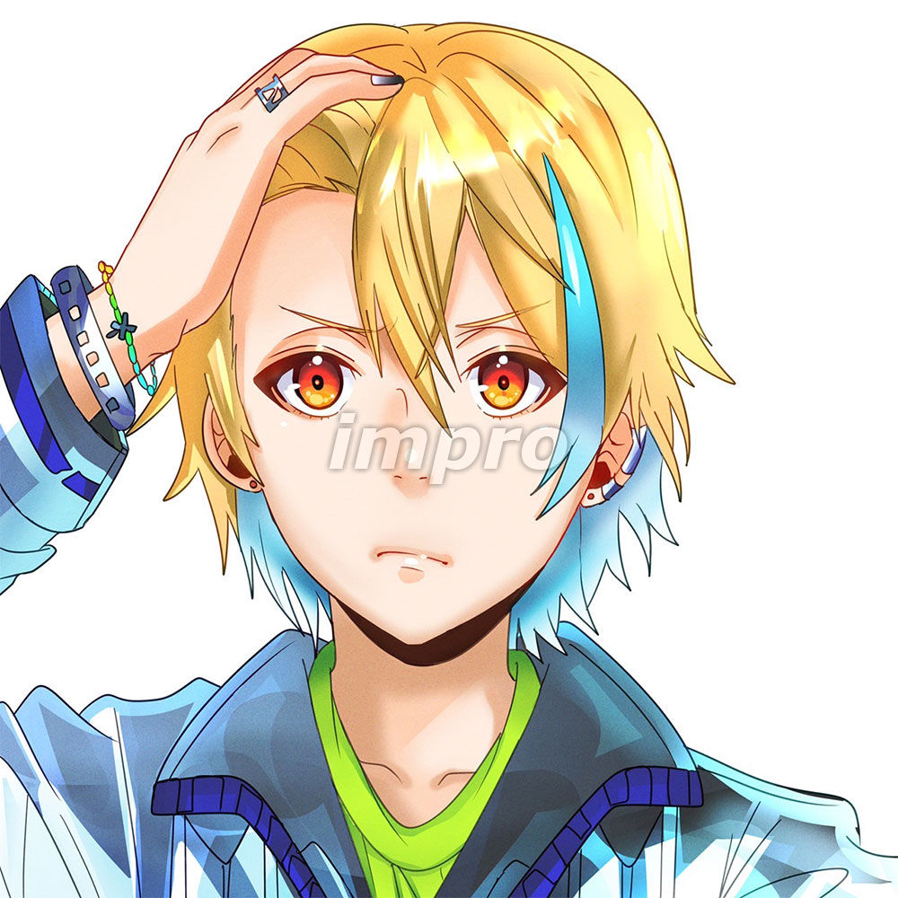 メッシュ男子アイコン