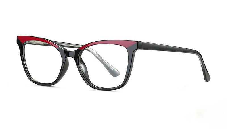 Thumbnail: 49265  Anti Blue Light Women Optical Square Plastic Glasses