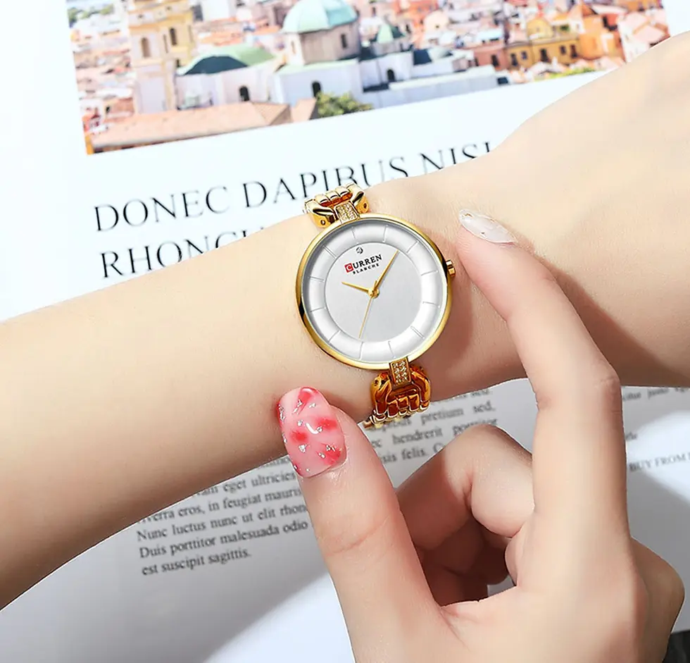 Thumbnail: Stainless Steel CURREN Luxury  Quartz Women Watch