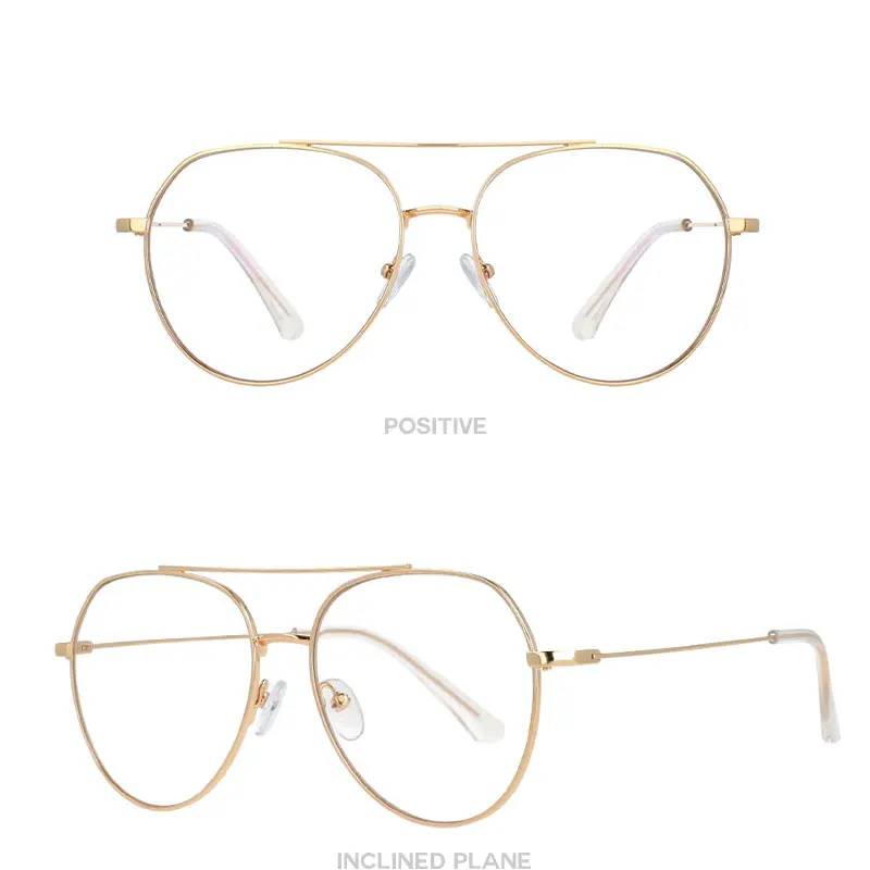 Thumbnail: 53372 Big Frame Pilot Anti Blue Light Optical Glasses