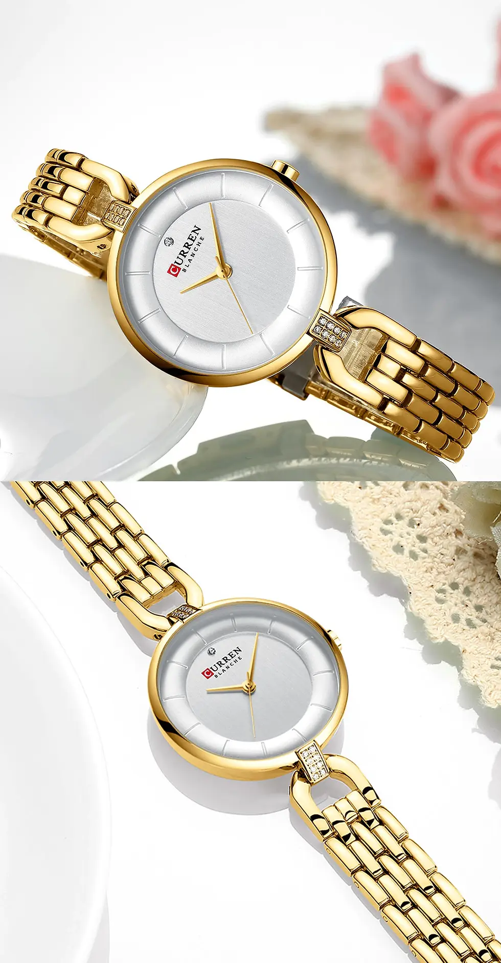 Thumbnail: Stainless Steel CURREN Luxury  Quartz Women Watch