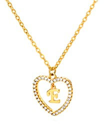 Thumbnail: Initials Heart Pendant Necklace For Women
