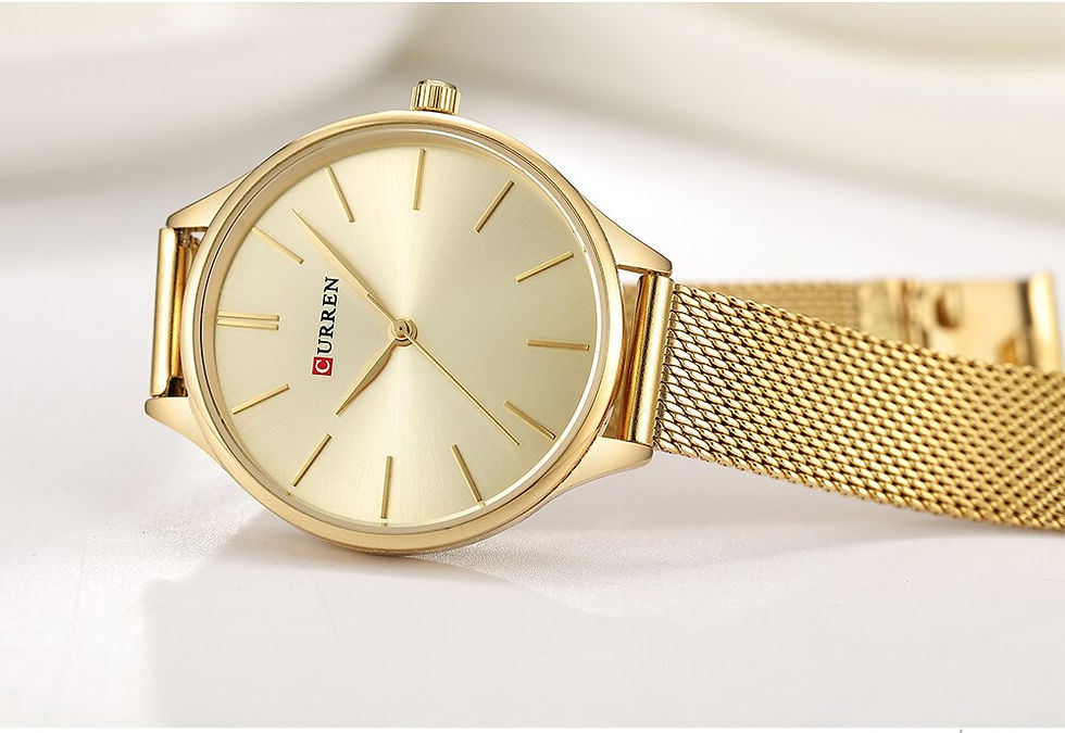 Thumbnail: CURREN Women Quartz Watch Gold Luxury watch