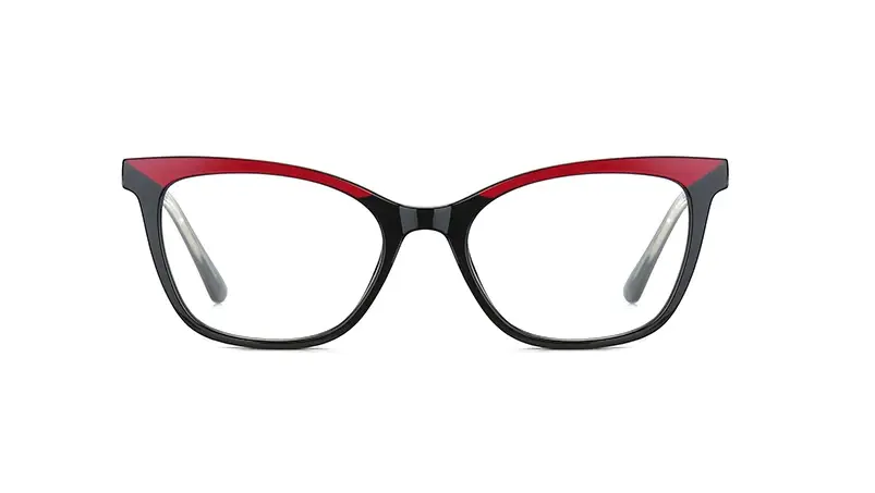 Thumbnail: 49265  Anti Blue Light Women Optical Square Plastic Glasses