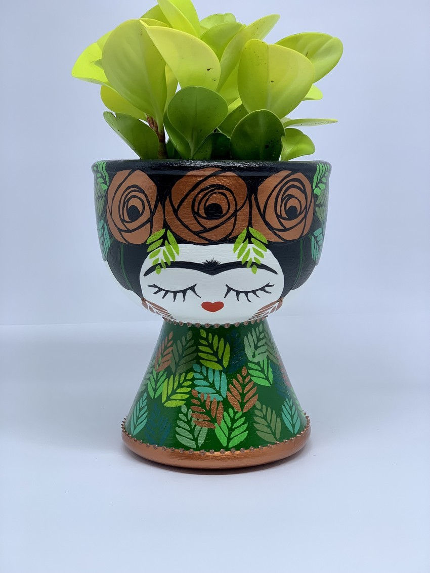 섬네일: Hand-painted Ceramic Cachepot Planters