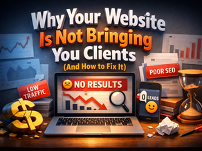 3D illustration of a website not generating leads with laptop showing no results, representing poor marketing strategy for businesses in Florida