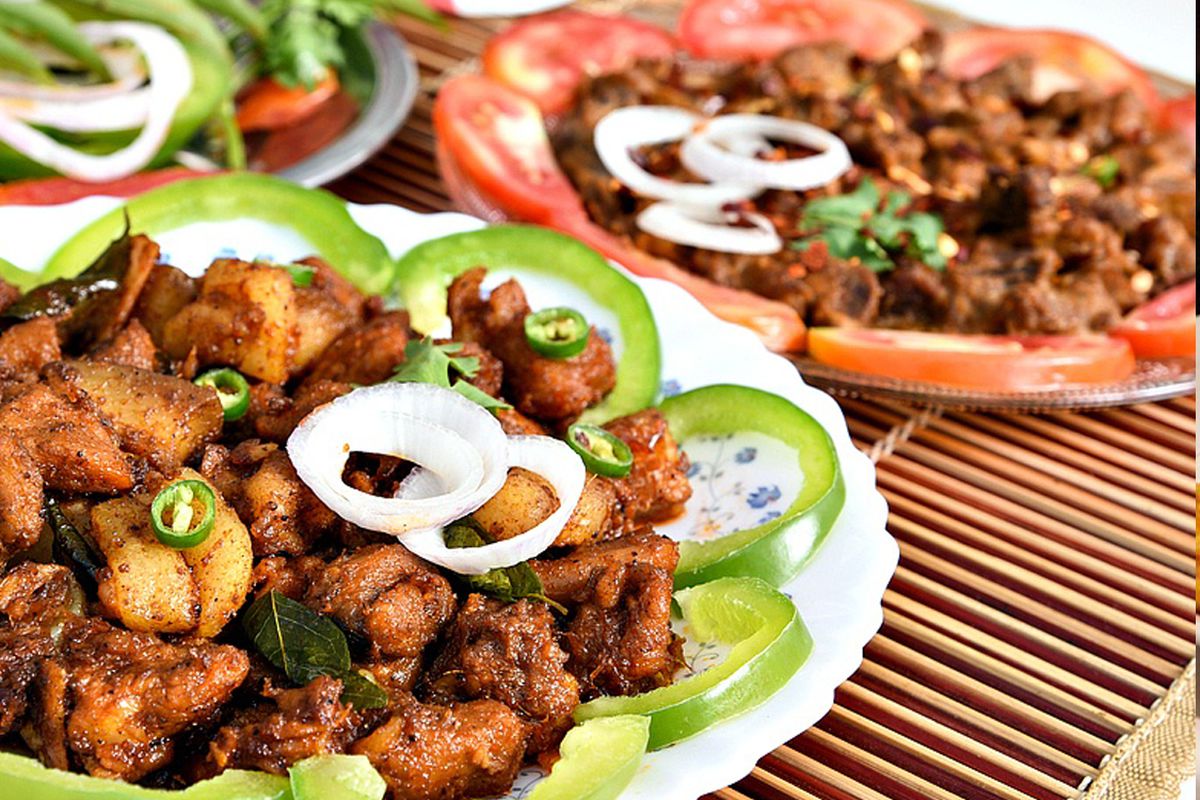 Arranged Food and Objects