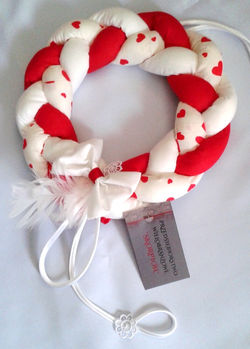 Wianek czerwony w serca