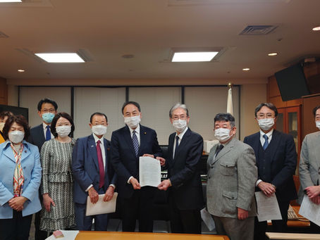 2022年2月16日日本小児科医会、島村大厚生労働大臣政務官申入れ