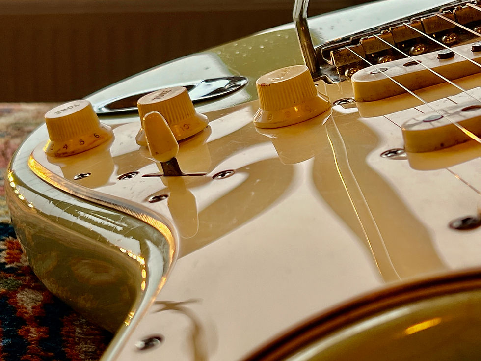 Thumbnail: SOLD! - 1965-1966 Fender Stratocaster Sonic Blue