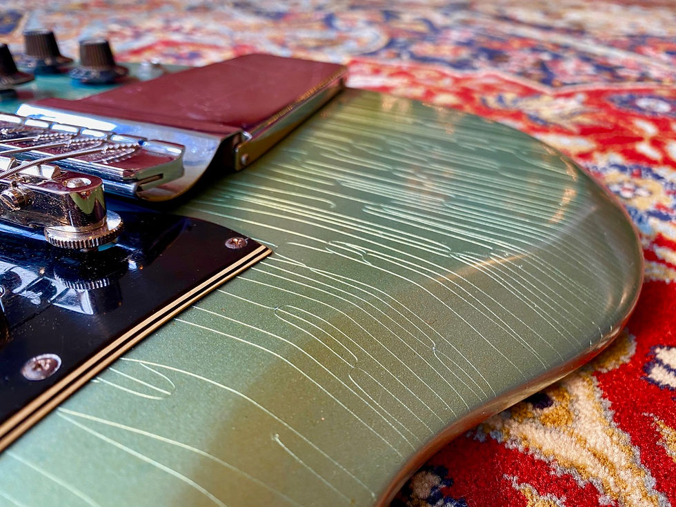 Thumbnail: SOLD! - 1969 Gibson SG Standard refin Pelham Blue / Inverness Green