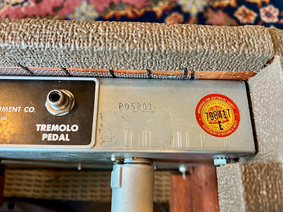 Thumbnail: 1963 Fender Princeton 6G2 Brownface Combo Tremolo non reverb