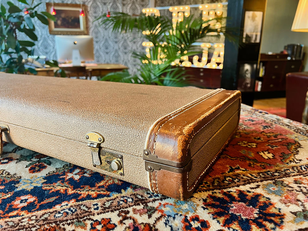 Thumbnail: 1959-1960 Fender Stratocaster Telecaster Case Brown Tolex