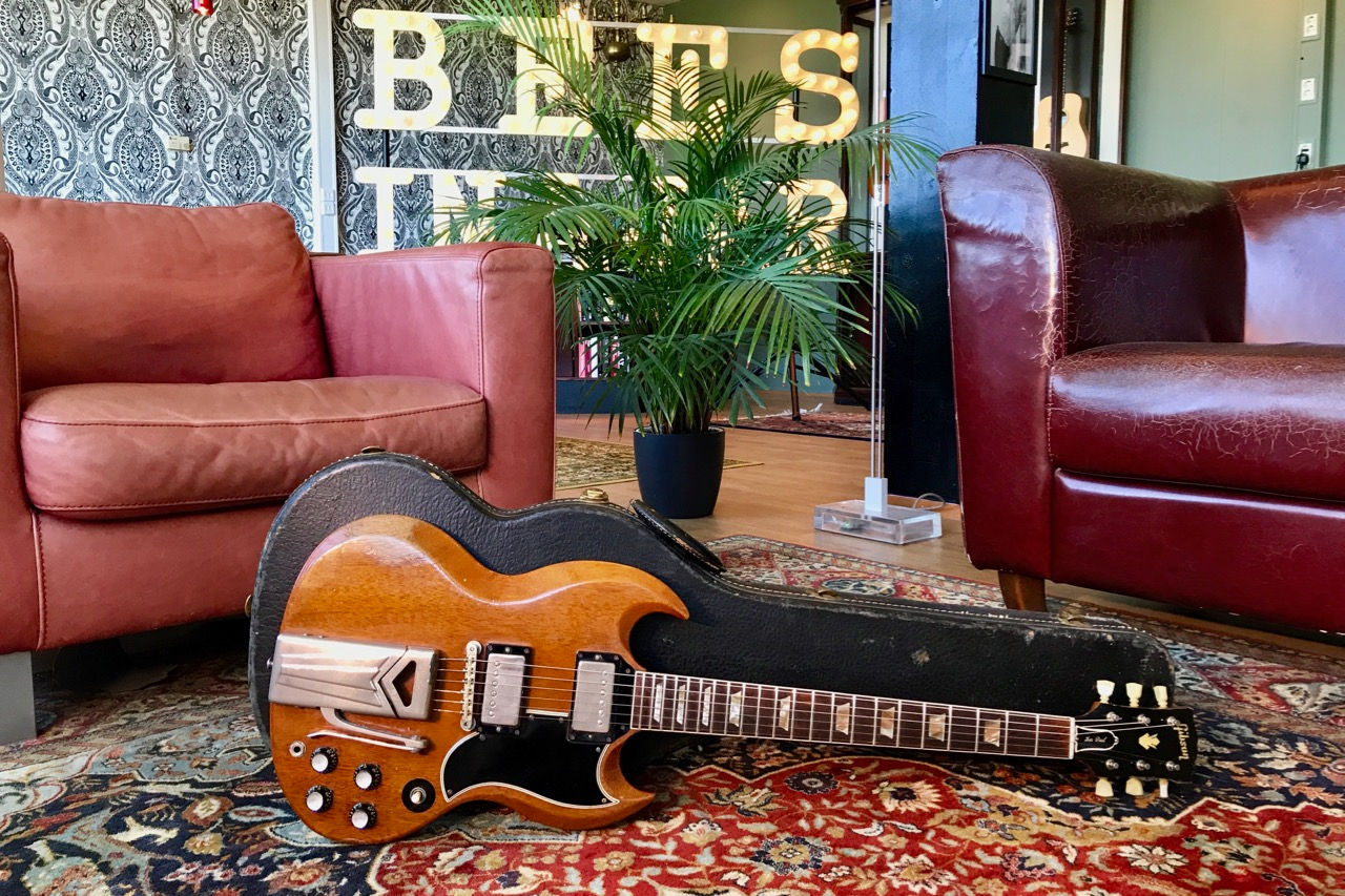 SOLD! - 1963 Gibson Les Paul SG Standard w/ sideways Vibrola