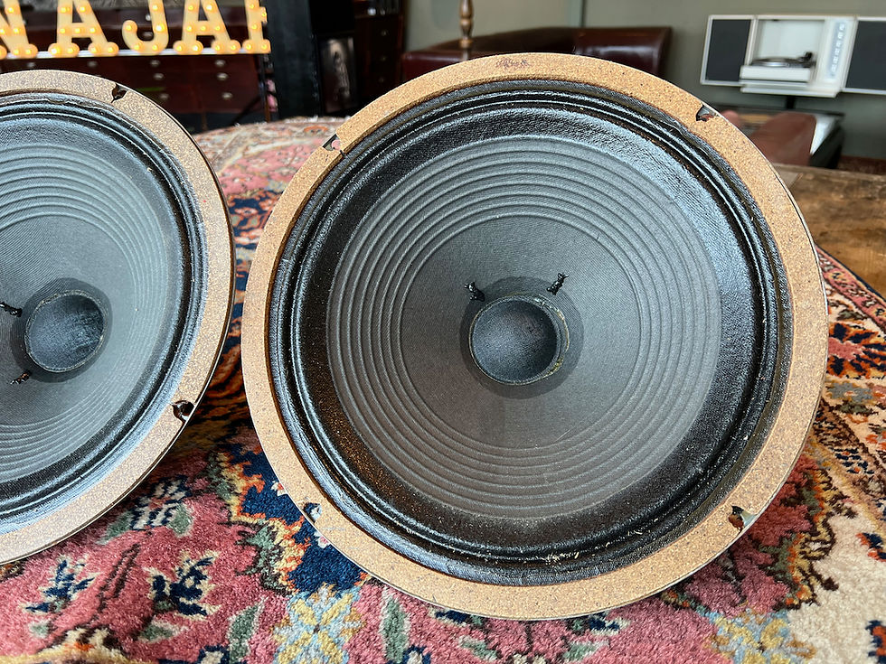 Thumbnail: SOLD! - Pair 2x Vintage Celestion G12 T1088 Alnico Silver Bell 8ohm 12" Speakers
