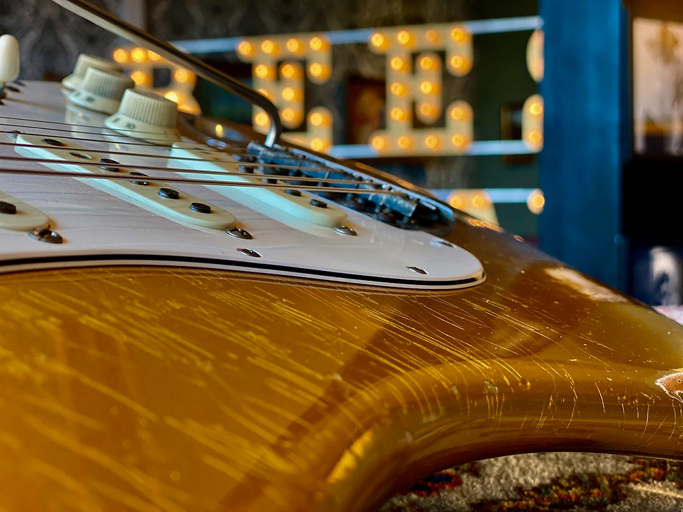 Thumbnail: SOLD! - 2015 Fender John Cruz Masterbuilt 63 Heavy Relic Stratocaster Aztec Gold
