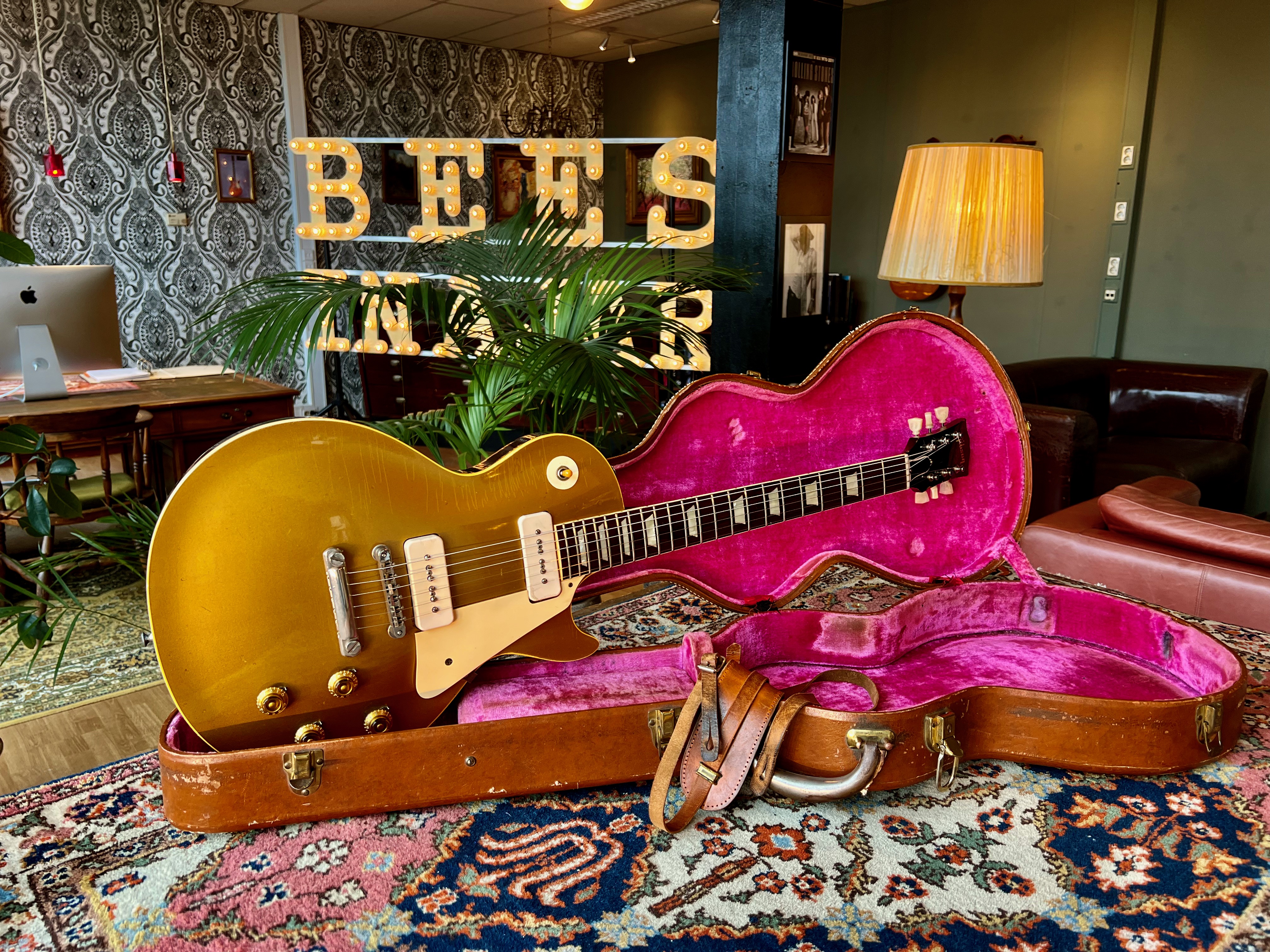 1957 3.76Kg Gibson Les Paul Standard Goldtop Darkback - Image 1