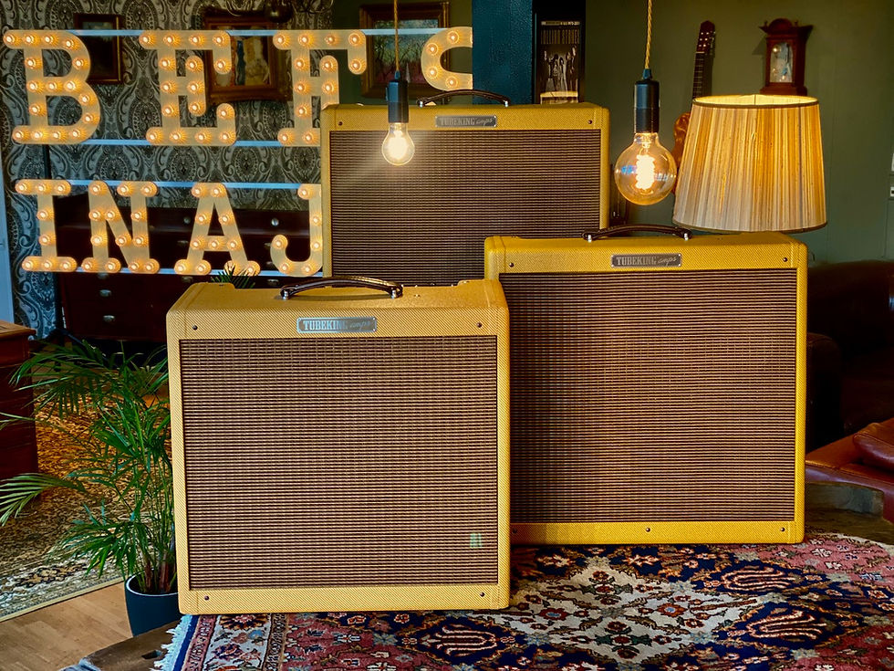 Thumbnail: SOLD! - Tubeking handbuilt '56 Tweed Bandmaster 5E7 3x10