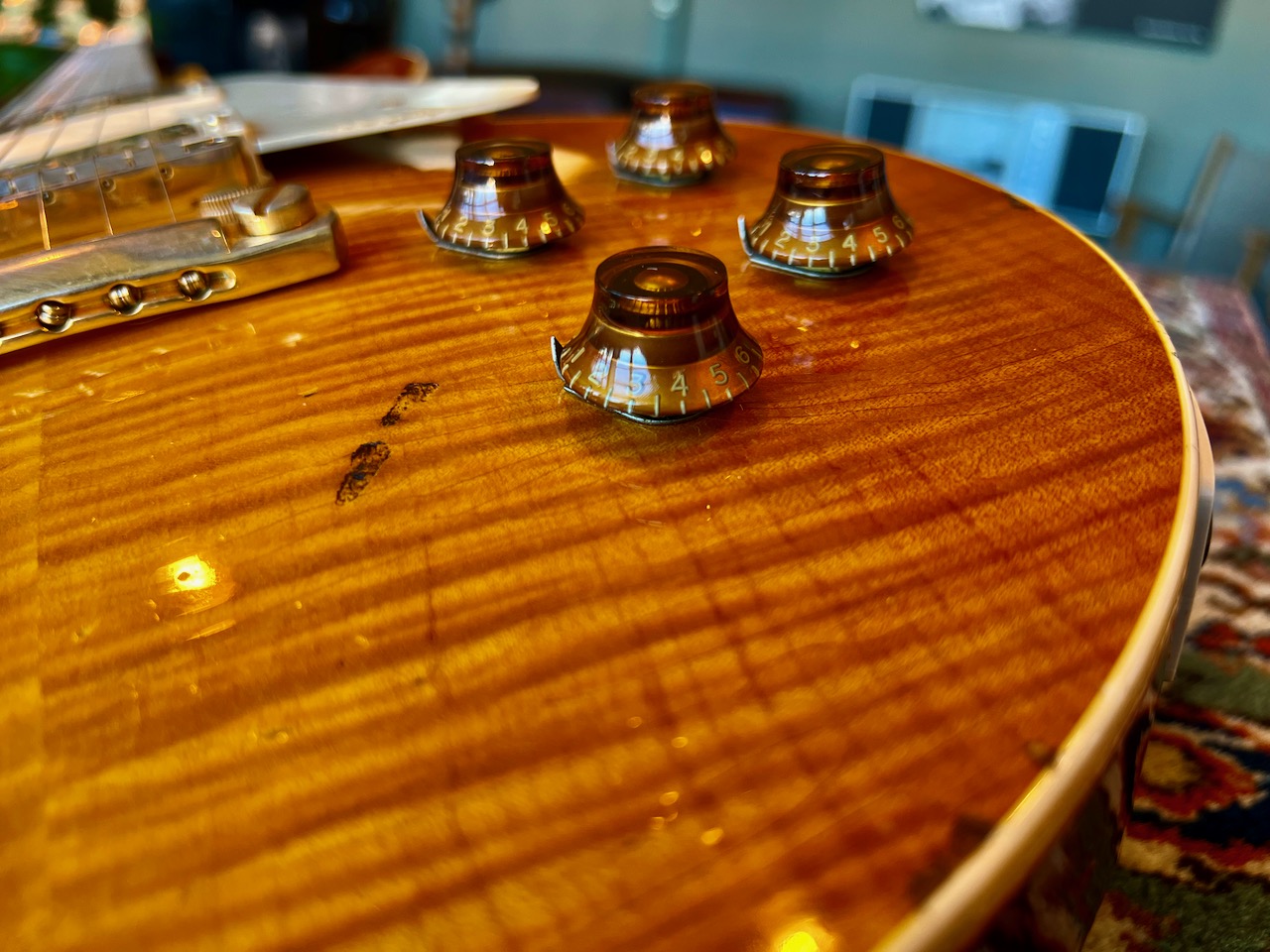 2003 Gibson Gary Rossington Ltd. Ed. 1959 Les Paul Tom Murphy Aged "Bernice" - Thumbnail 5
